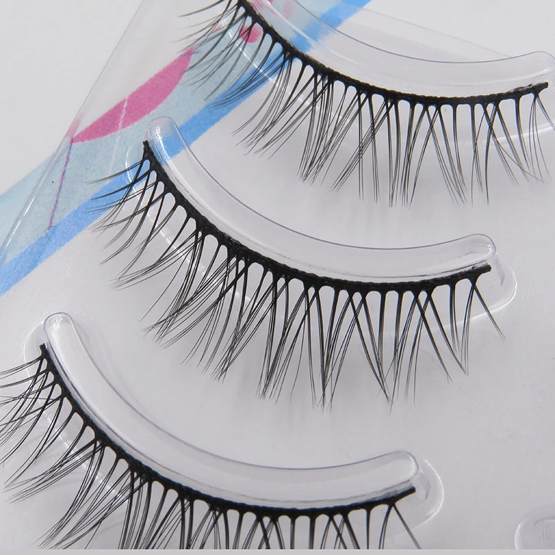 Three Pairs of Half-Cut Daily Makeup Natural False Eyelashes