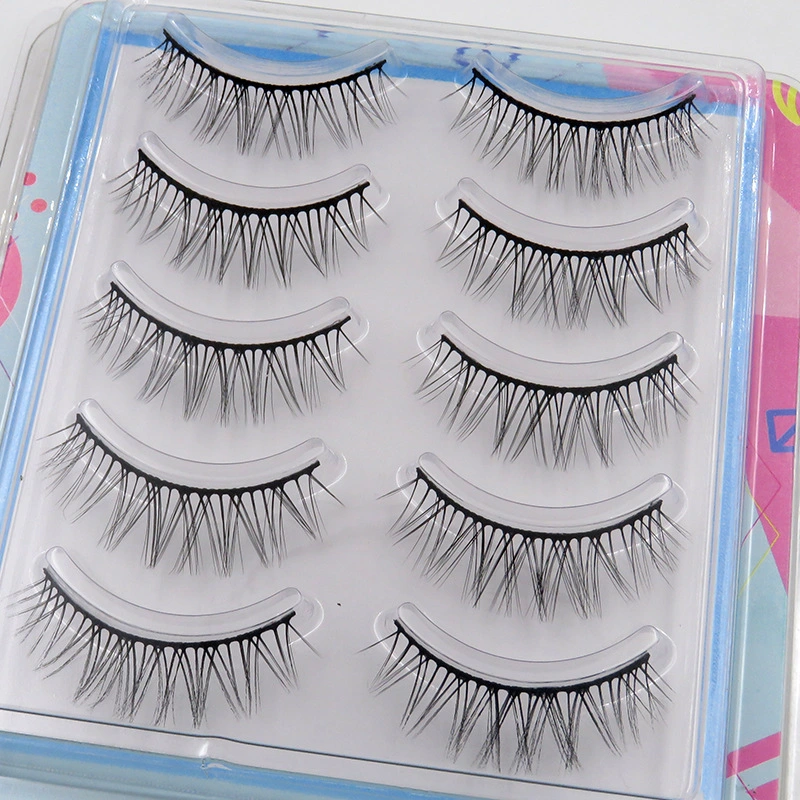 Three Pairs of Half-Cut Daily Makeup Natural False Eyelashes